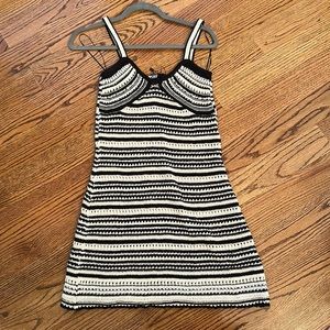 Zara STRIPED KNIT DRESS size small